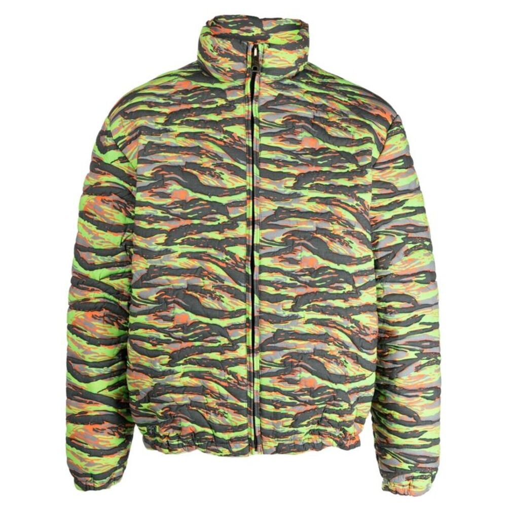 Erl Men's Printed Quilted Down Jacket